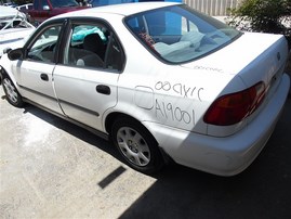 2000 HONDA CIVIC 4DR LX WHITE 1.6 AT A19001